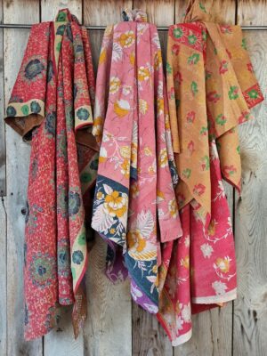Vintage Quilts in Reds and Pinks