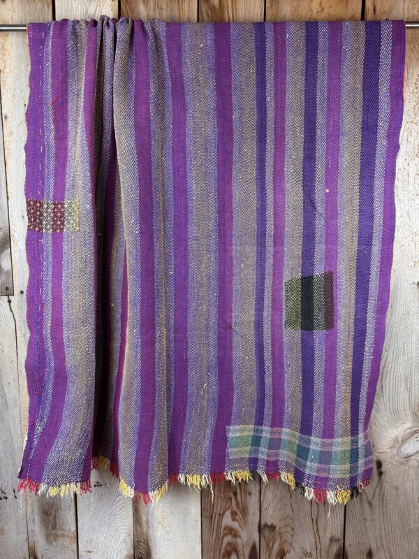Exquisite vintage Kantha quilt featuring authentic hand-stitched Indian patchwork, responsibly sourced and perfect as unique homeware.