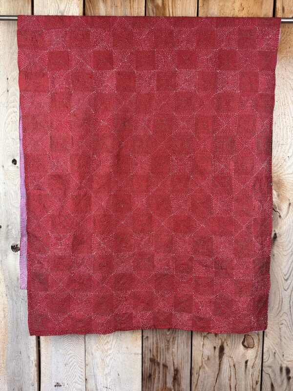 Recycled Kantha Silk Scarf - Image 5