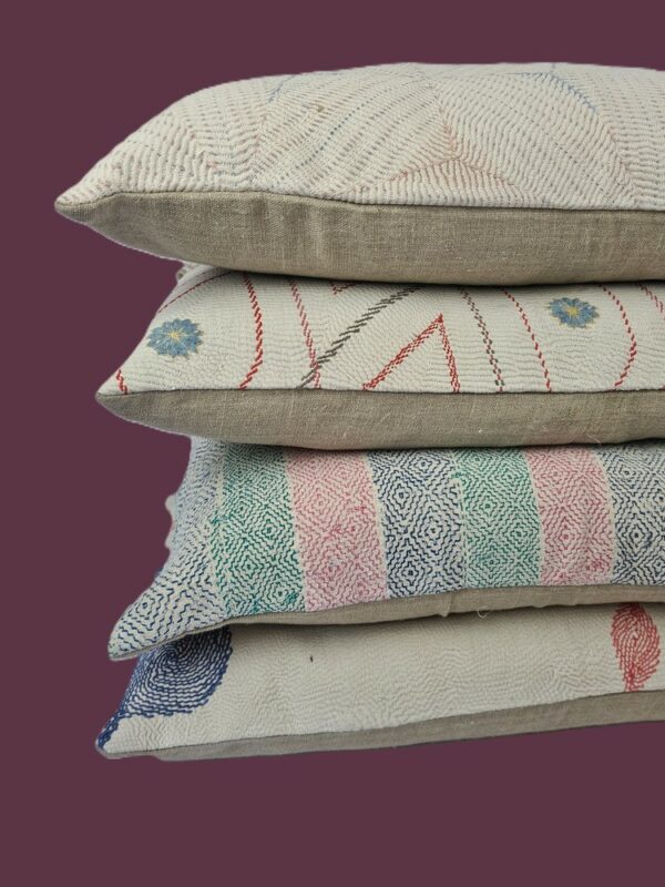 Nakashi Kantha Cushion (med square) - Image 2