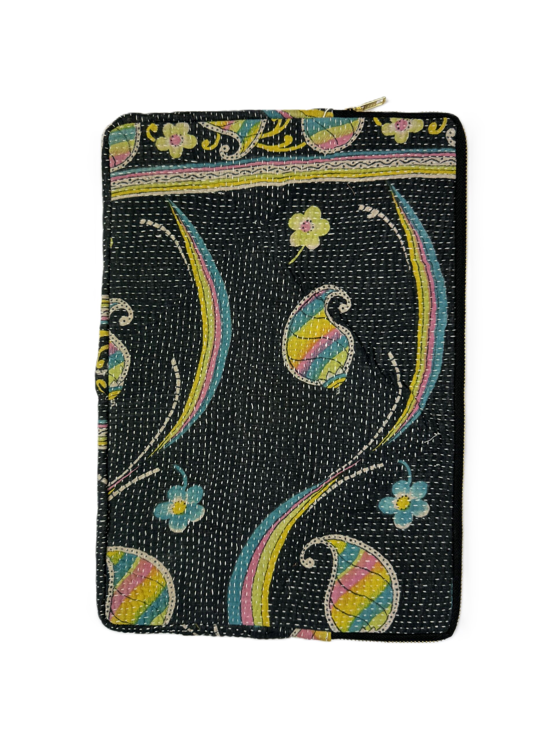 Kantha Laptop case, padded and perfect for ipads or small laptops.