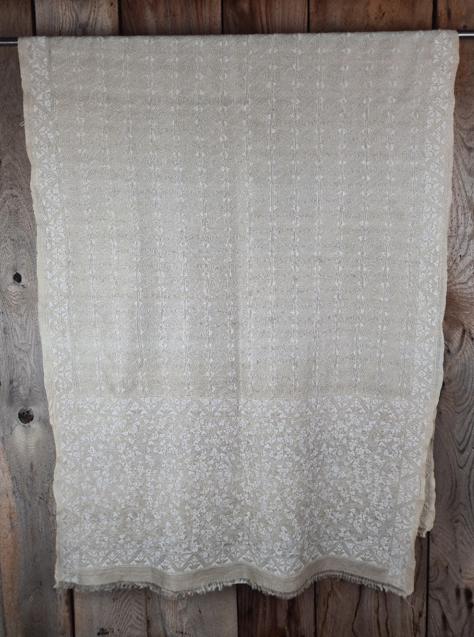 Nakshi Kantha Silk Shawl