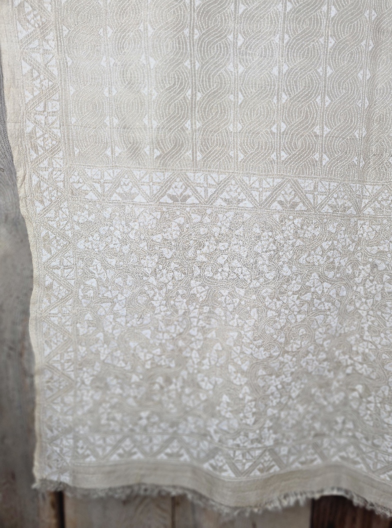 Nakshi Kantha Silk Shawl - Image 2