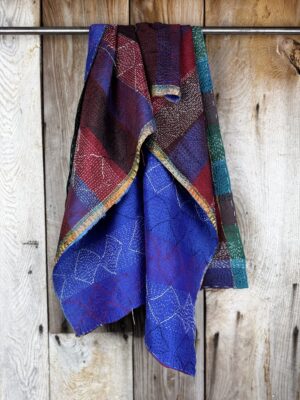 Recycled Kantha Silk Scarf