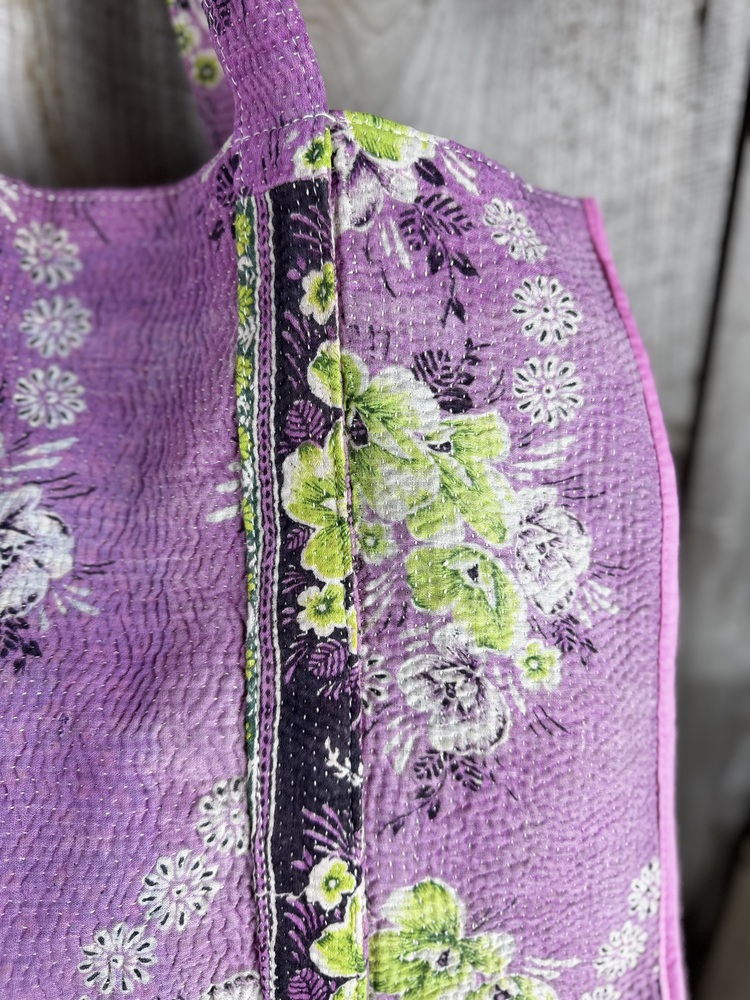 Colourful cotton kantha bags, pockets and purses, great for organising the smaller things in life. Made from recycled kantha quilts for the perfect accessory.