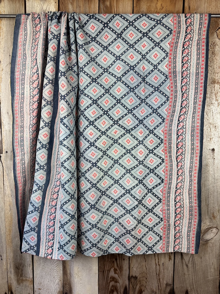 Exquisite vintage Kantha quilt featuring authentic hand-stitched Indian patchwork, responsibly sourced and perfect as unique homeware.