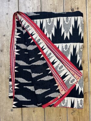 Exquisite vintage Kantha quilt featuring authentic hand-stitched Indian patchwork, responsibly sourced and perfect as unique homeware.