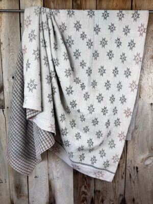 Exquisite vintage Kantha quilt featuring authentic hand-stitched Indian patchwork, responsibly sourced and perfect as unique homeware.