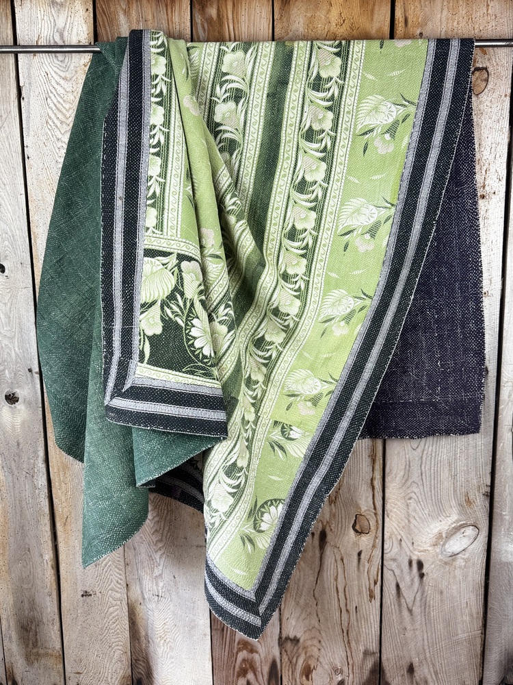 Exquisite vintage Kantha quilt featuring authentic hand-stitched Indian patchwork, responsibly sourced and perfect as unique homeware.