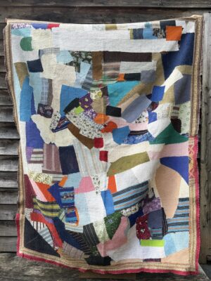 Exquisite vintage Kantha quilt featuring authentic hand-stitched Indian patchwork, responsibly sourced and perfect as unique homeware.