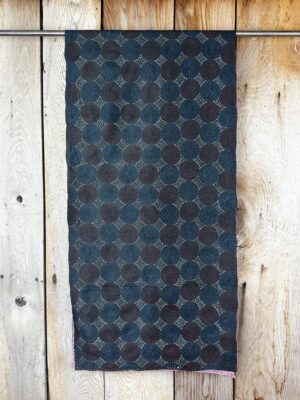 Silk scarf made from hand-stitched recycled sari silk.