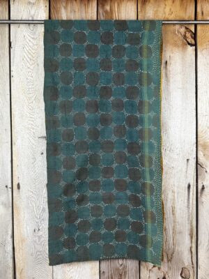 Silk scarf made from hand-stitched recycled sari silk.